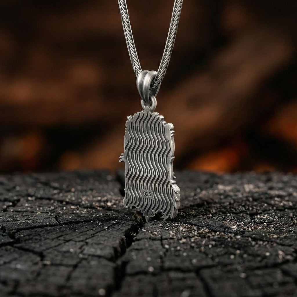 Saraswati Tanrıçası Gümüş Kolye Ucu Hindu Takısı