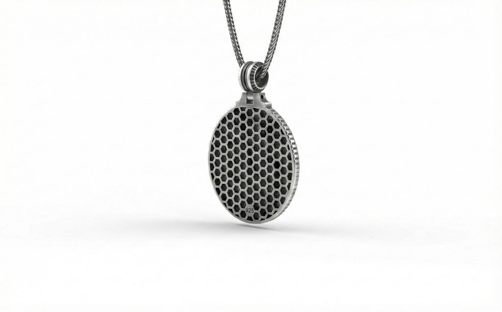 Gümüş Sarılan İskelet Çift Kolye Gotik Takı