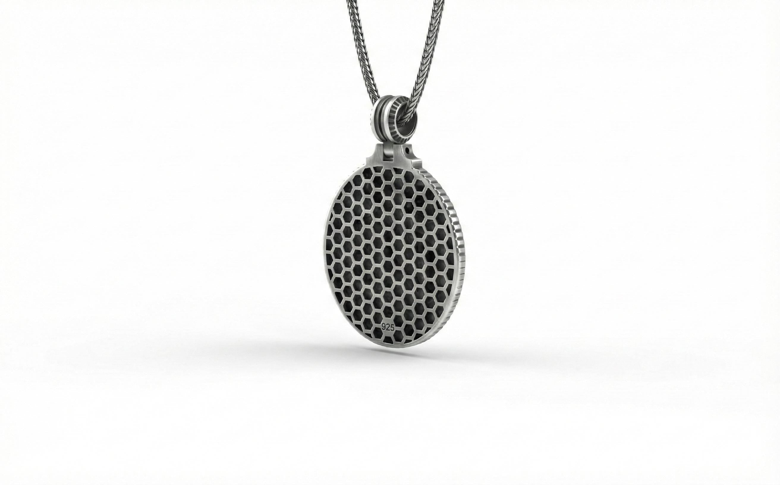 Gümüş Sarılan İskelet Çift Kolye Gotik Takı