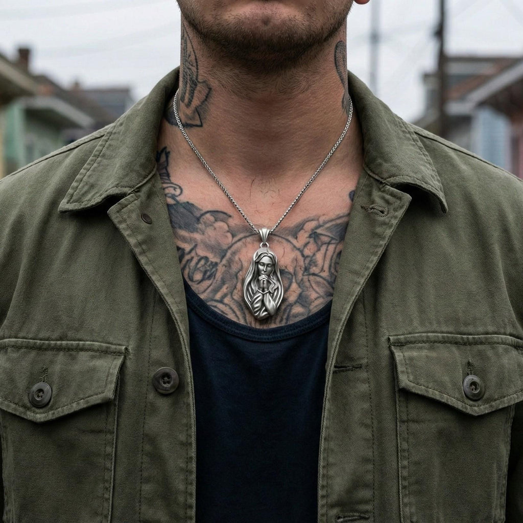 Dua Eden Meryem Ana Kolye, Oksitlenmiş Gümüş Dini Takı