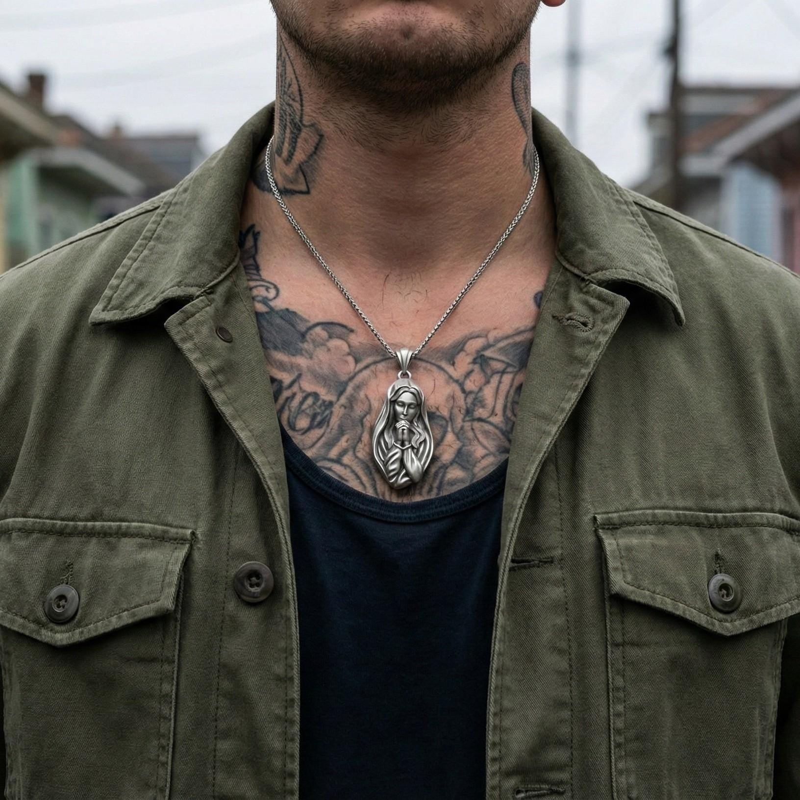 Dua Eden Meryem Ana Kolye, Oksitlenmiş Gümüş Dini Takı