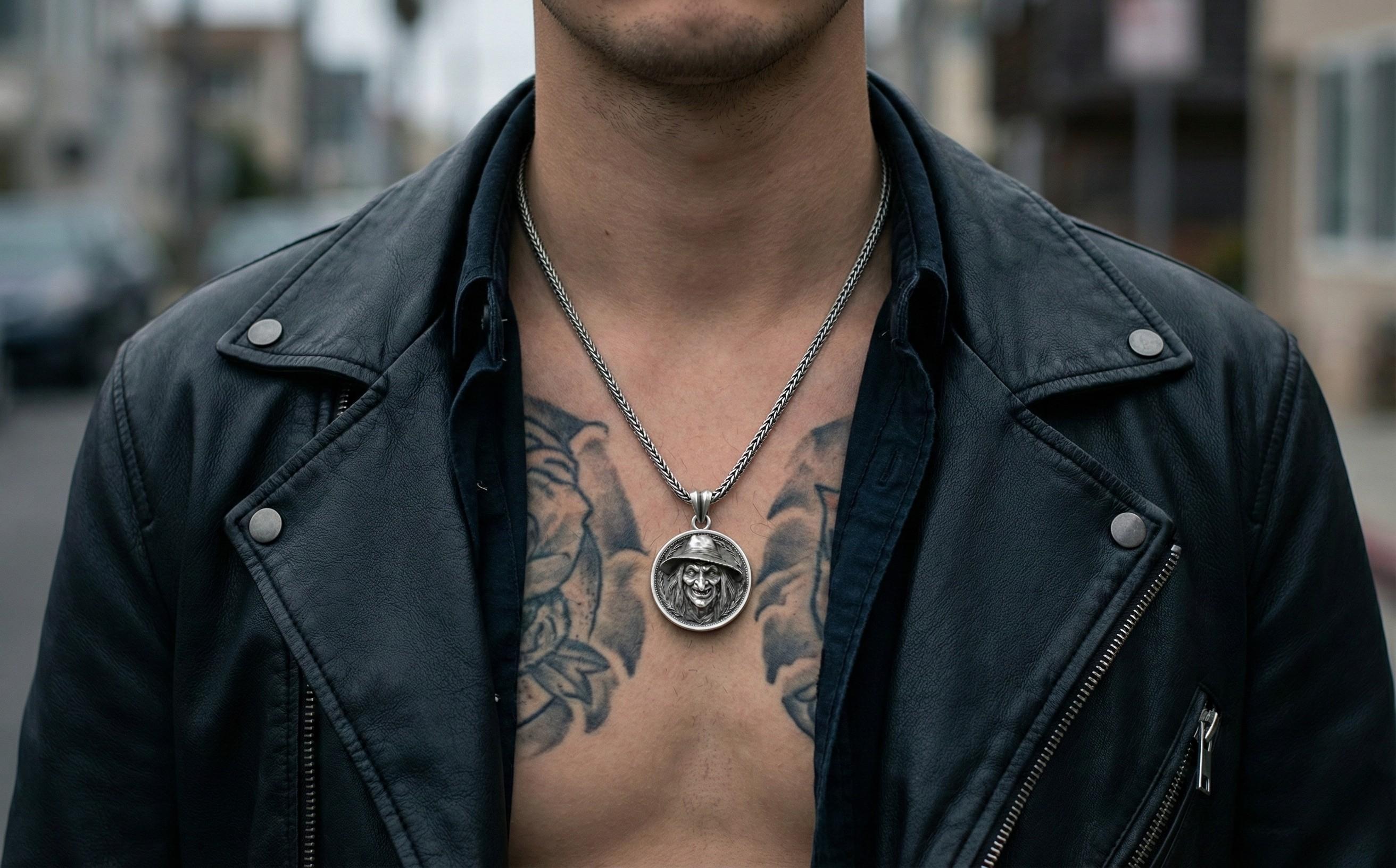 Karanlık Cadı Kolye, Gümüş Gotik Takı