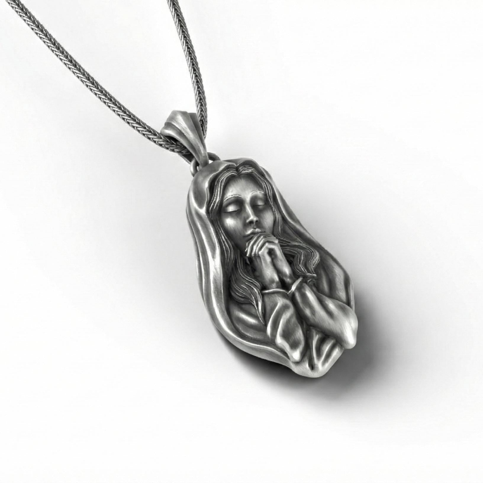 Dua Eden Meryem Ana Kolye, Oksitlenmiş Gümüş Dini Takı