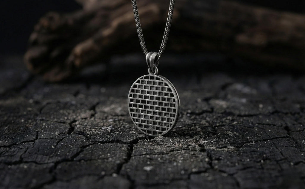 Antik Gümüş Anubis Ankh Horus'un Gözü Kolye Mısır Titolojisi Takı