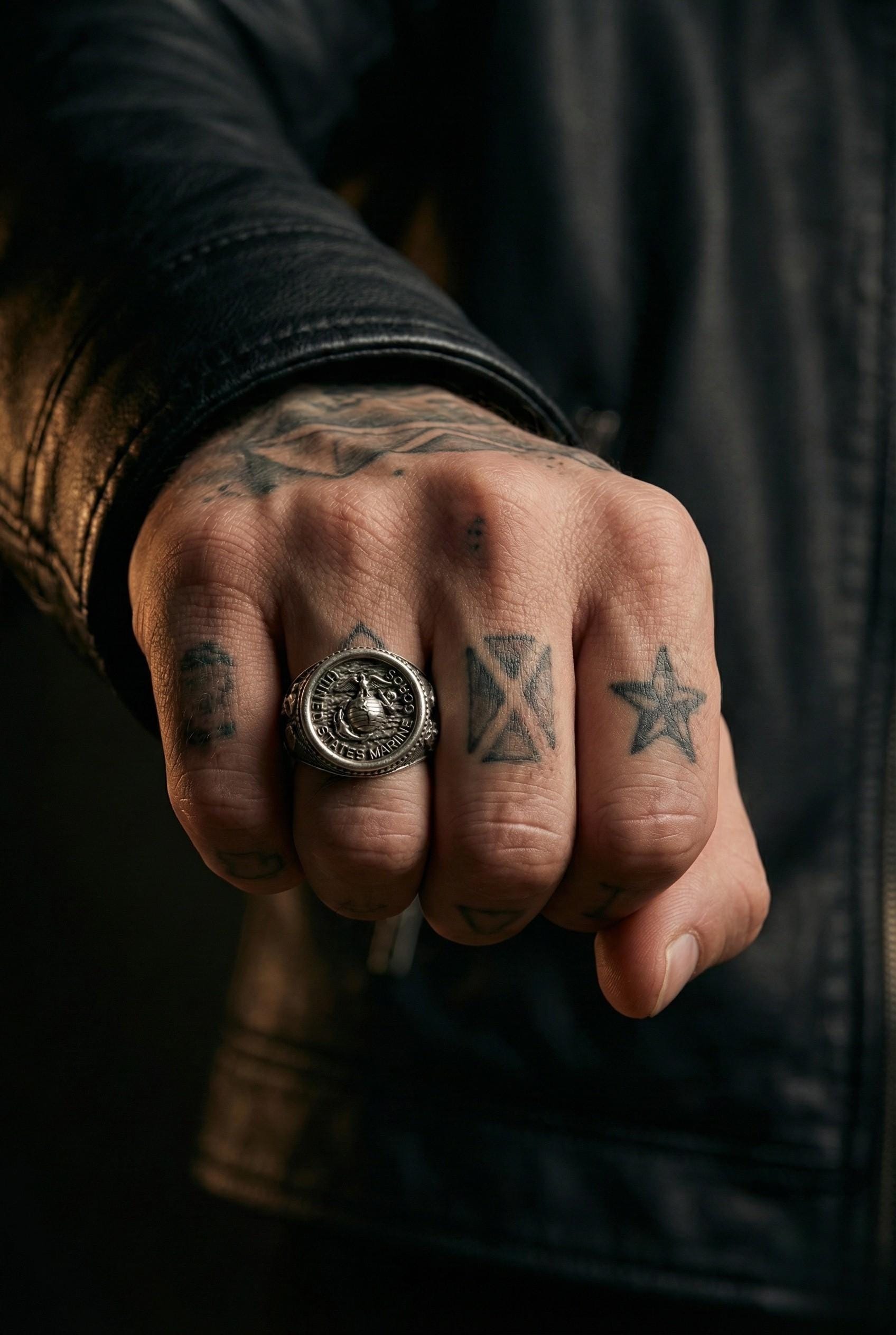 Amerika Deniz Piyadeleri Yüzüğü – ABD Deniz Piyadeleri Askeri Amblemi Yüzüğü