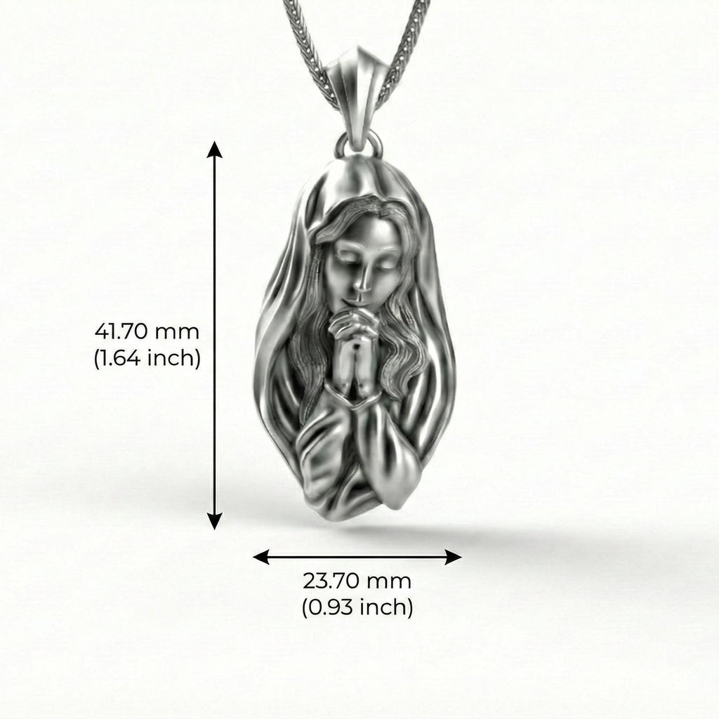 Dua Eden Meryem Ana Kolye, Oksitlenmiş Gümüş Dini Takı