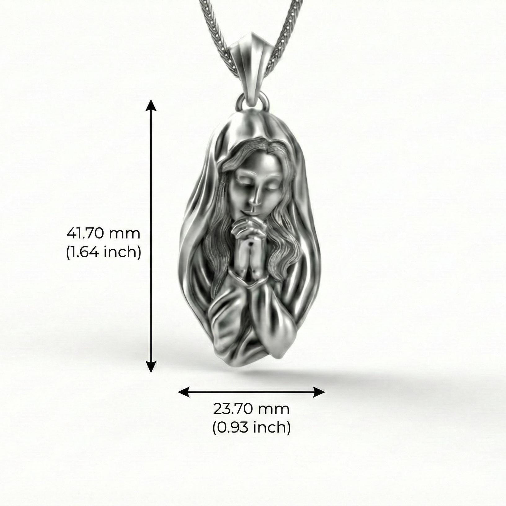 Dua Eden Meryem Ana Kolye, Oksitlenmiş Gümüş Dini Takı