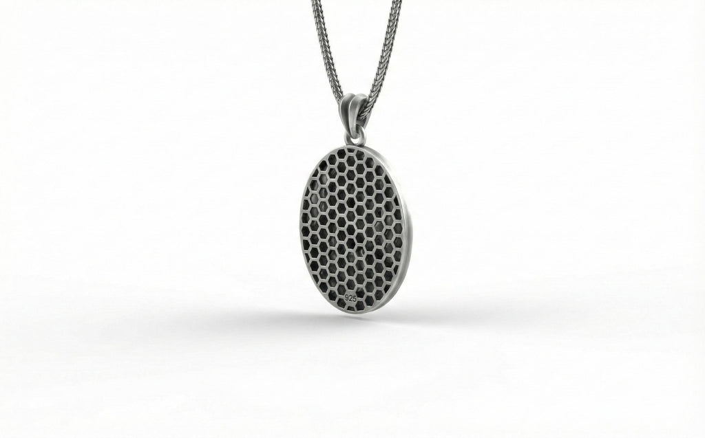 Gümüş İsa Mesih Madalyon Kolye Hristiyan Dini Takı