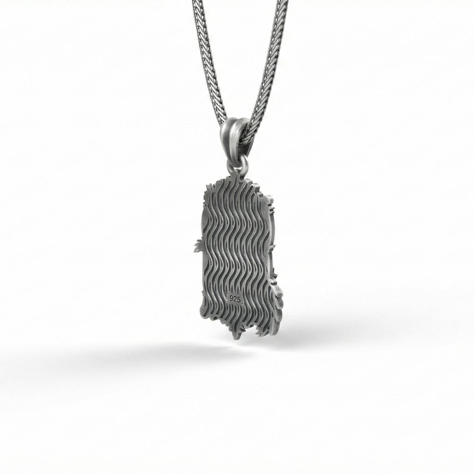 Saraswati Tanrıçası Gümüş Kolye Ucu Hindu Takısı