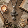 Gümüş İsa Yüzü Haç Kolye Ucu Hristiyan İnanç Takısı