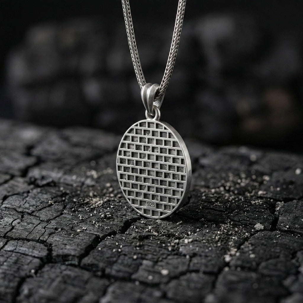 Canavar Kafası Kolye Oksitlenmiş Gümüş Korku Temalı Takı